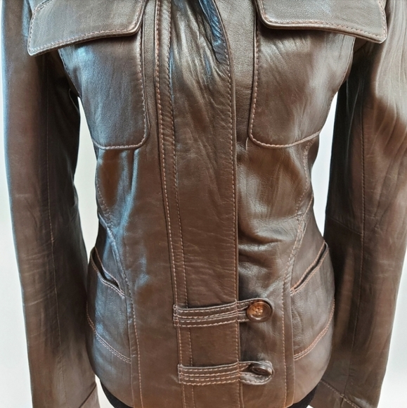 DANIER real leather jacket size small - Picture 5 of 6